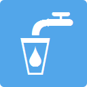 Drinking water icon